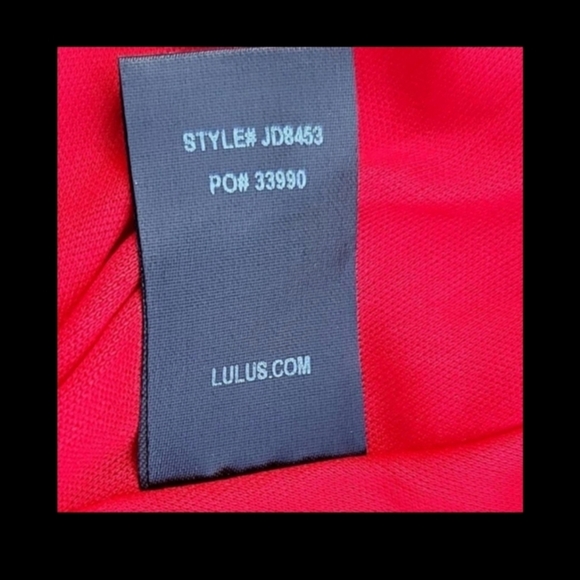 LULUS,  FIT AND FLAIR, FIRE ENGINE RED ,  SKATER, SHIFT DRESS SMALL NWT - Picture 6 of 6